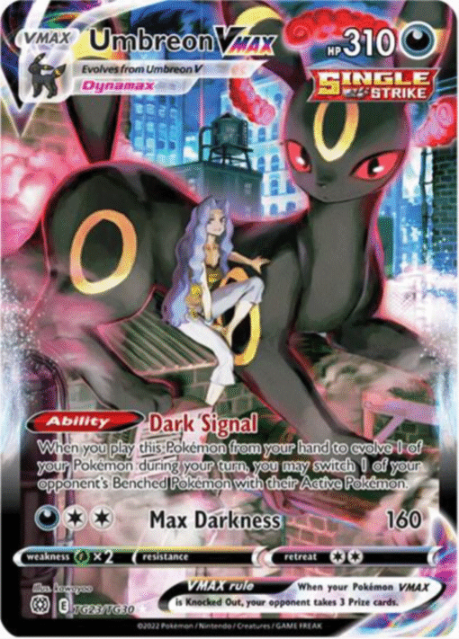 2022 Pokemon Brilliant Stars Umbreon VMAX TG23/TG30 Ultra Rare Trainer Gallery NM